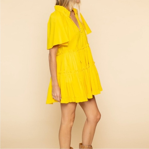 CHARINA SARTE Mila Tunic Dress In Mango Size XS - Picture 7 of 13